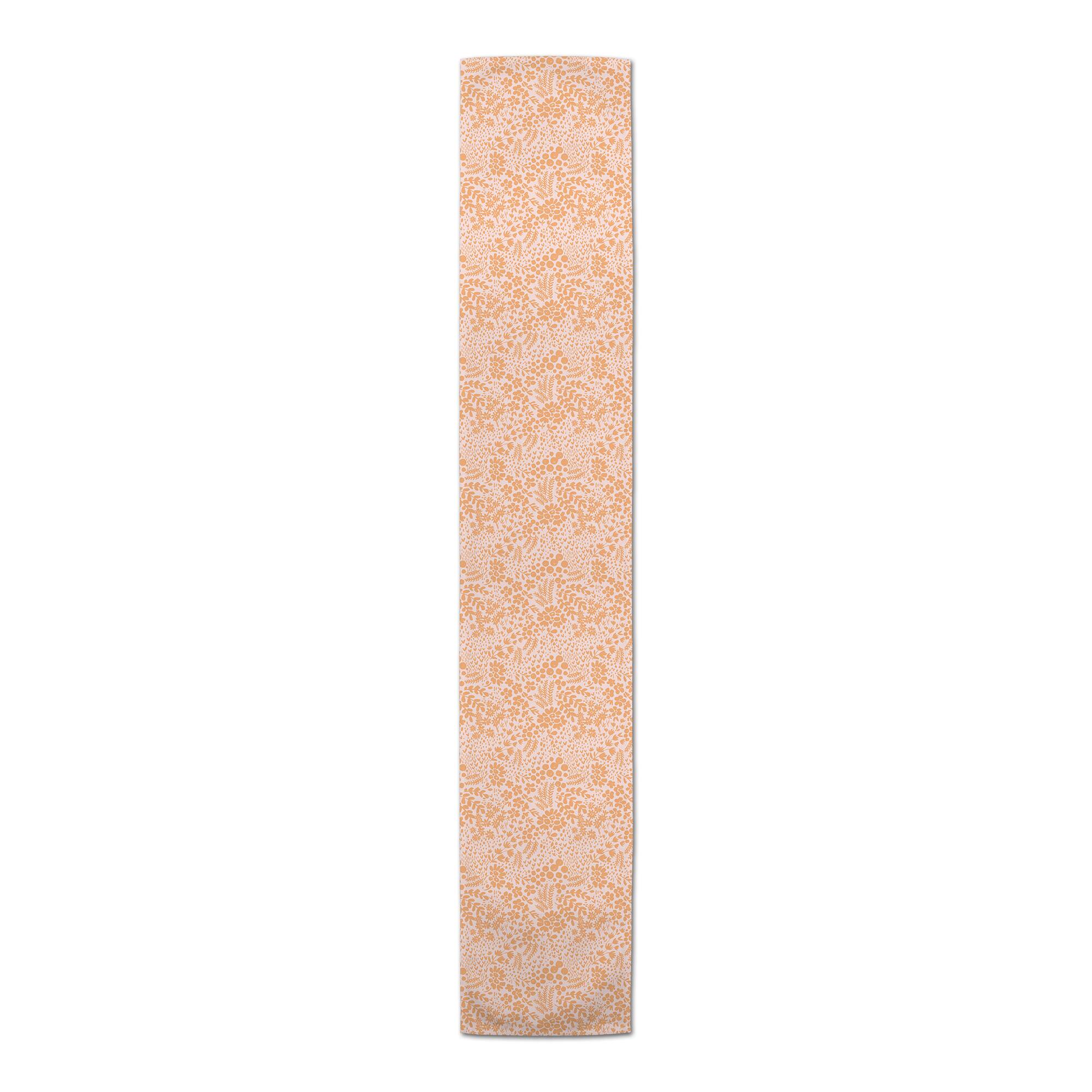 90" Dainty Floral Cotton Twill Table Runner